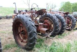 FARMALL H, GAS, NF, PTO, REAR WHEEL WEIGHTS, 13.6-38'S, S/N# 268045, RUNS