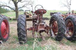 FARMALL H, GAS, NF, PTO, REAR WHEEL WEIGHTS, 13.6-38'S, S/N# 268045, RUNS