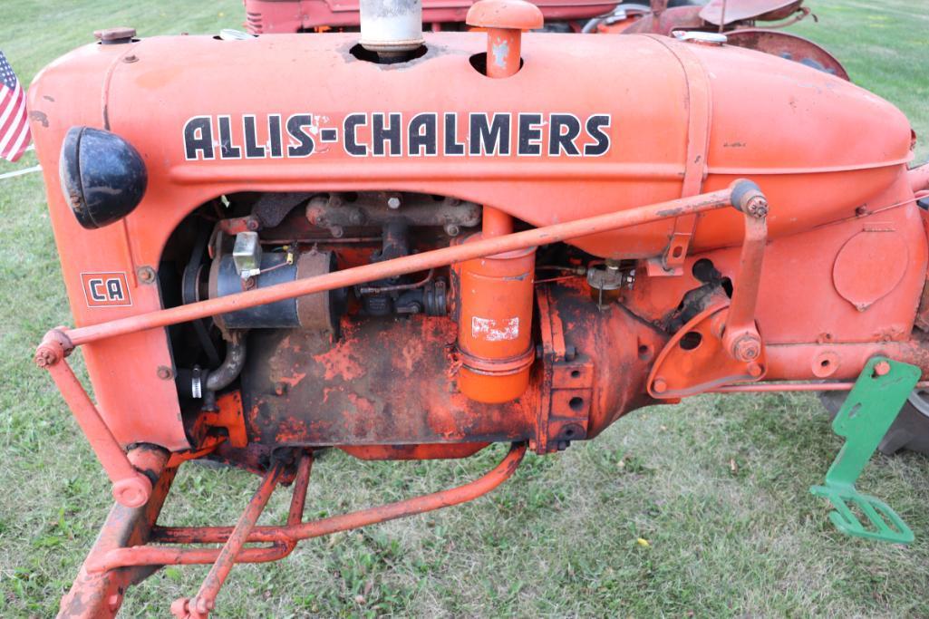 Allis Chalmers CA, WF, 10-24 Tires, PTO, Fenders, Lights, Power Slides