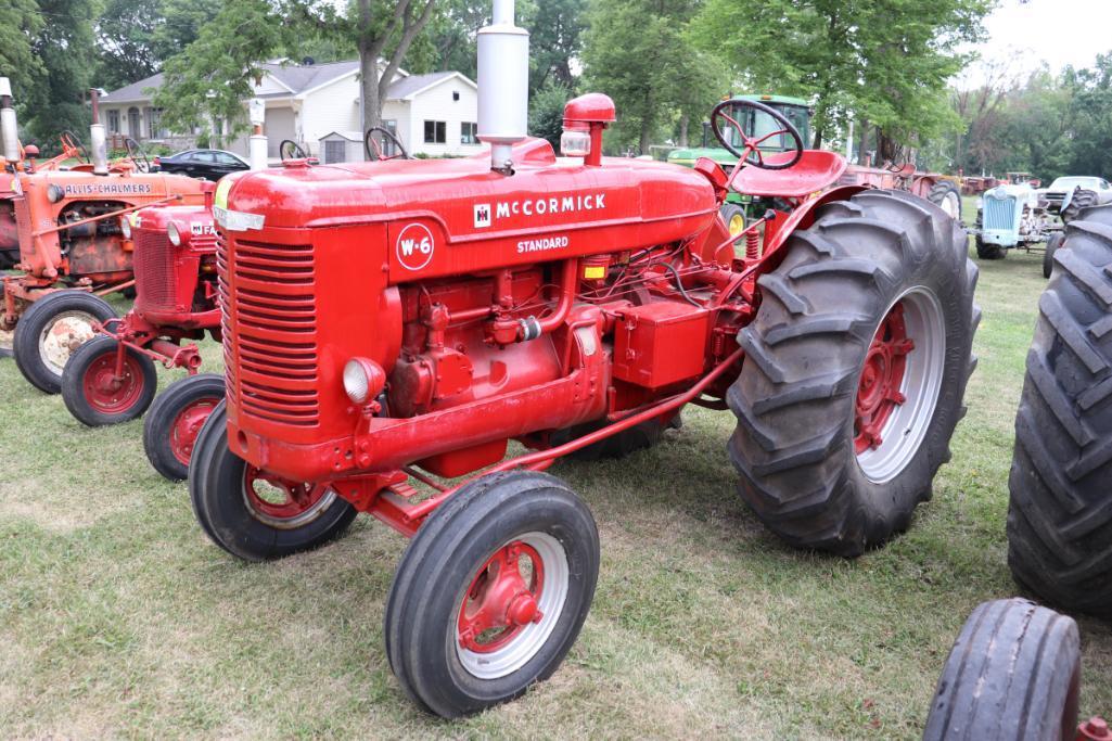 McCormick STD W6, 18.4-30 Cast Spoke Rims, PTO, Older Restoration, Good 6.50-16, SN 22389W