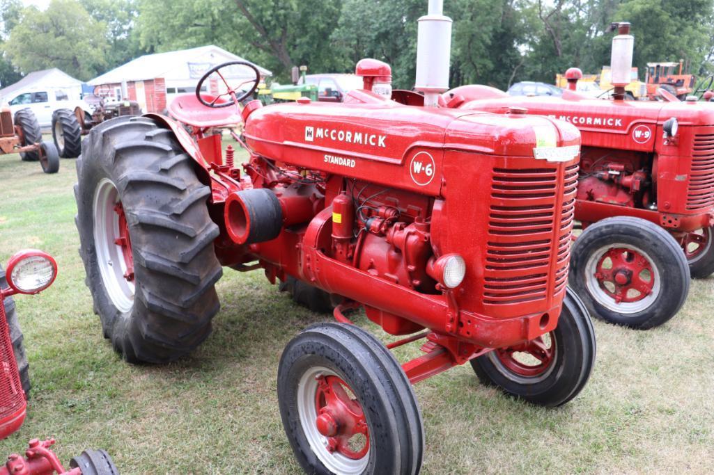 McCormick STD W6, 18.4-30 Cast Spoke Rims, PTO, Older Restoration, Good 6.50-16, SN 22389W