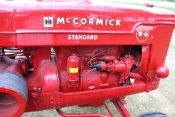 McCormick STD W6, 18.4-30 Cast Spoke Rims, PTO, Older Restoration, Good 6.50-16, SN 22389W