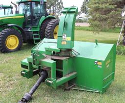 JOHN DEERE 686 93" 3PT DOUBLE AUGER SNOWBLOWER, HYD SPOUT, 540 PTO, S/N# W00686X001044