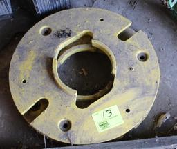 (2) JOHN DEERE REAR WHEEL WEIGHTS