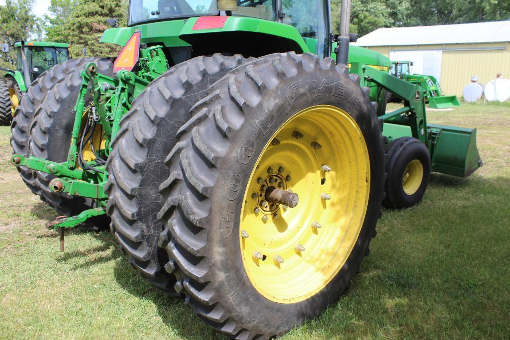 1997 JOHN DEERE 7810 2WD TRACTOR, POWER QUAD, 3SCV, 3PT, 1000 PTO, GOODYEAR 14.9R46 HUB DUALS