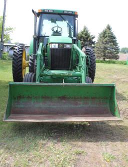 1997 JOHN DEERE 7810 2WD TRACTOR, POWER QUAD, 3SCV, 3PT, 1000 PTO, GOODYEAR 14.9R46 HUB DUALS