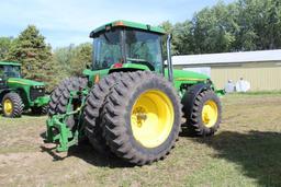 1996 JOHN DEERE 8400 MFWD TRACTOR, POWER SHIFT, 4SCV, POWER BEYOND, LARGE 1000 PTO, 3PT,