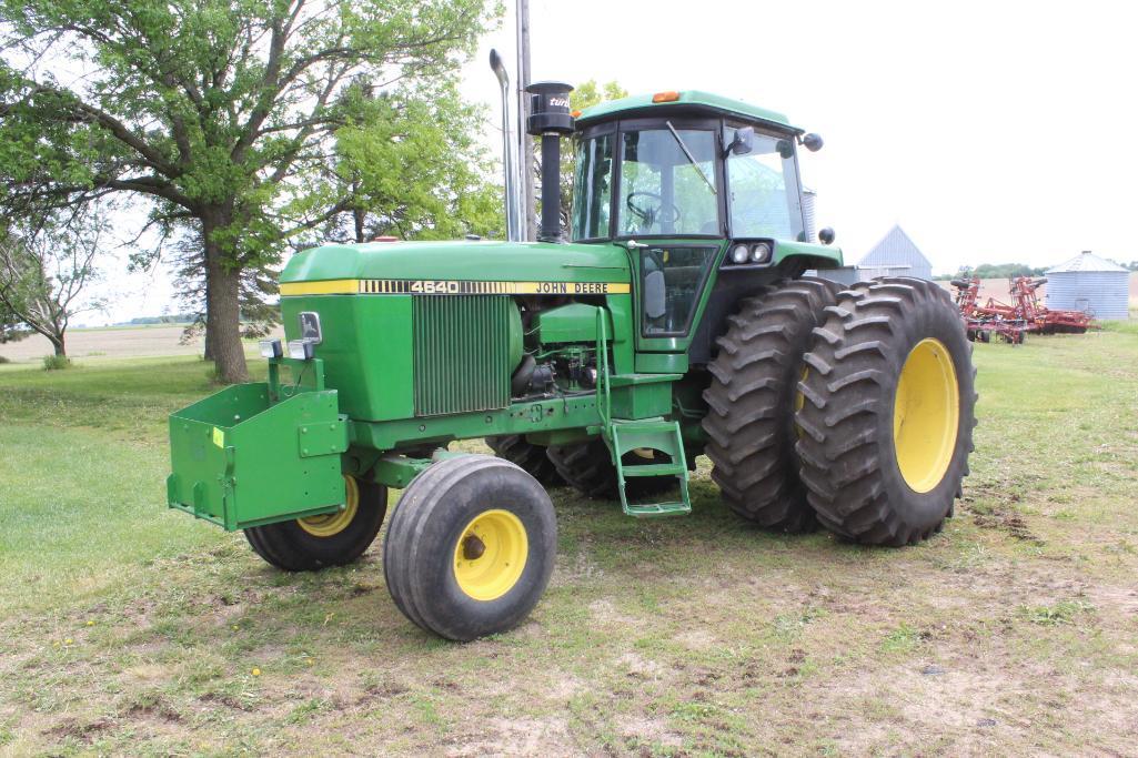 1980 JOHN DEERE 4640 2WD TRACTOR, POWERSHIFT, 2 SCV, 3PT, QUICK HITCH, LARGE 1000 PTO,