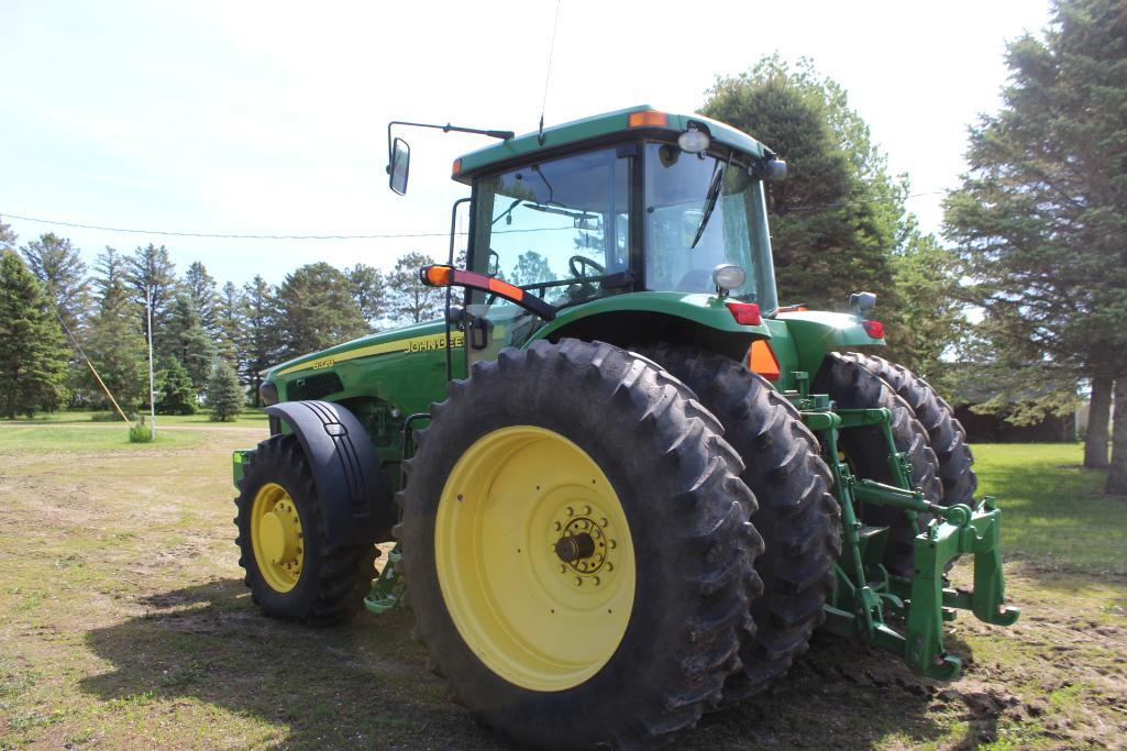 2003 JOHN DEERE 8320 MFWD TRACTOR, POWERSHIFT, 4SCV, LARGE 1000 PTO, 3PT, QUICK HITCH,