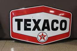 54"x86" Texaco Double Sided Porcelain Sign