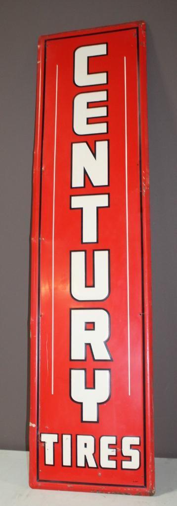 18"x72" Century Tire Metal Sign, Single Sided