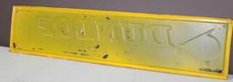 14"x60" Dunlop Tires Single Sided Metal Sign, Embossed, 1-70, A-M Inc, Lynchburg, Va