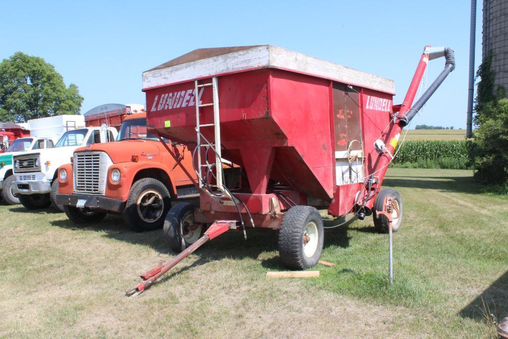 Lundell 1290 Gravity Box, Approx 220 Bu, 2 Compartment,