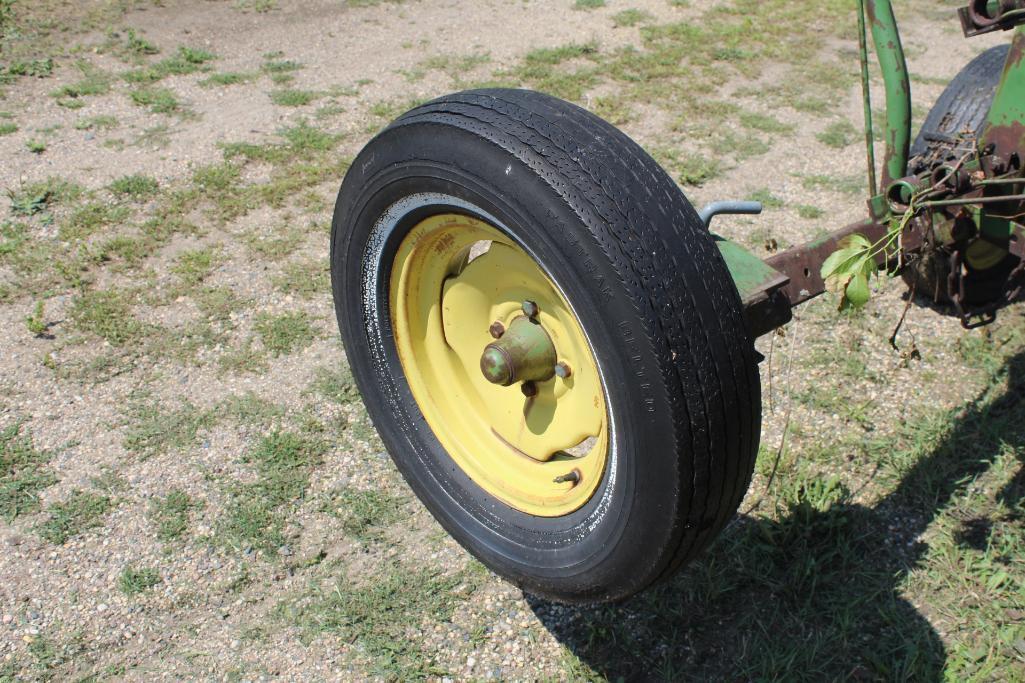 JD Spring Tooth Drag on Hyd Cart, 7 Section, No Cylinder, Needs Tires