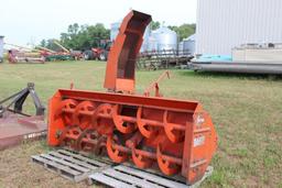 92" INLAND DA92 SNOWBLOWER, 3PT, 540 PTO, 2 AUGER, MANUAL SPOUT