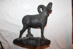 Bighorn Sheep Sculpture by Ben Tyree, 10"hx9"