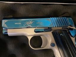 KIMBER SAPPHIRE ULTRA II SPECIAL EDITION 9MM HANDGUN WITH 3 CLIPS AND HARDCASE, SN KSU1319