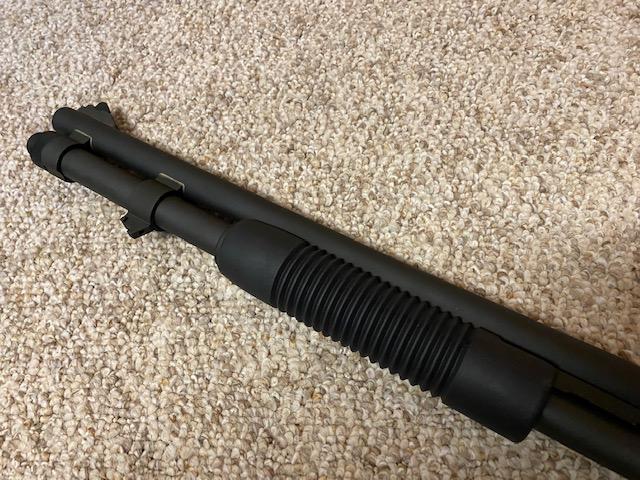 MOSSBERG MODEL 590, 12 GA 20", CHAMBERED FOR 2 3/4 & 3" SHEELS, M590A1, VIN T942757,