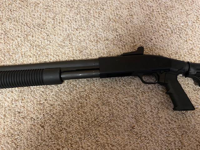 MOSSBERG MODEL 590, 12 GA 20", CHAMBERED FOR 2 3/4 & 3" SHEELS, M590A1, VIN T942757,