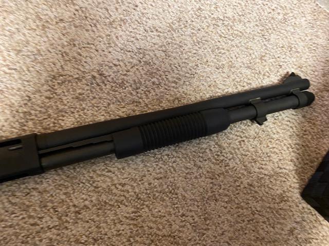 MOSSBERG MODEL 590, 12 GA 20", CHAMBERED FOR 2 3/4 & 3" SHEELS, M590A1, VIN T942757,