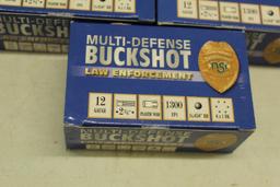 (5) BOXES OF MULTI-DEFENSE BUCKSHOT LAW ENFORCEMENT 12 GAUGE SHELLS