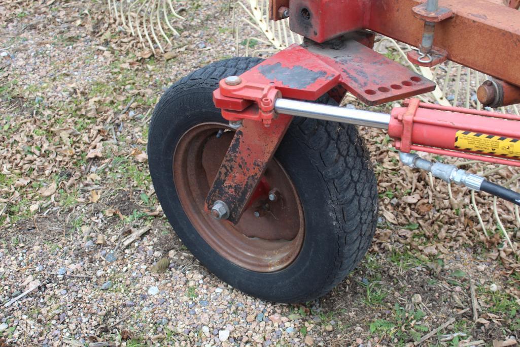 Sitrex 9 Big Wheel Hay Rake, Rear Steerable Axle,