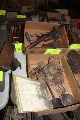 HUSKING GLOVES, ANTIQUE TOOLS