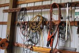 CORDS, JUMPER CABLE, PIPE CLAMPS, GREASE GUN