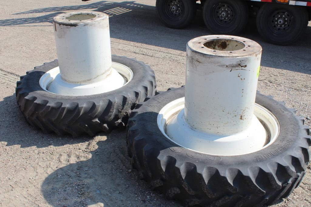 Pair of Front Duals off of New Holland Genesis 70 Series