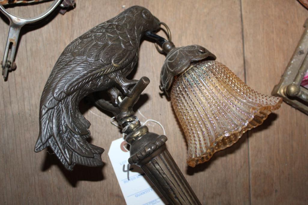 Set of Spurs, Crow Lamp, Needs Repair