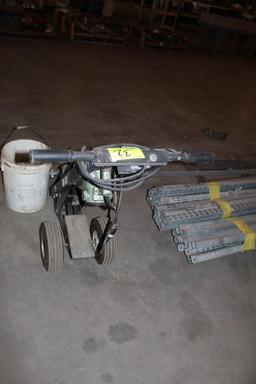 Hitachi H65 Tile Remover on Cart, Not Tested