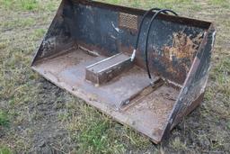 84" HYD ROLLING MATERIAL BUCKET, SKIDLOADER QUICK TACH