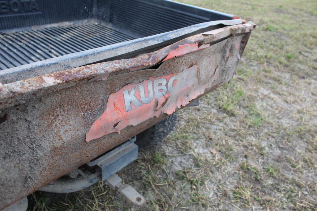 KUBOTA RTV900 SIDE BY SIDE, 4X4, DIESEL, VARIABLE HYDRO TRANSMISSION, HYD DUMP BOX,