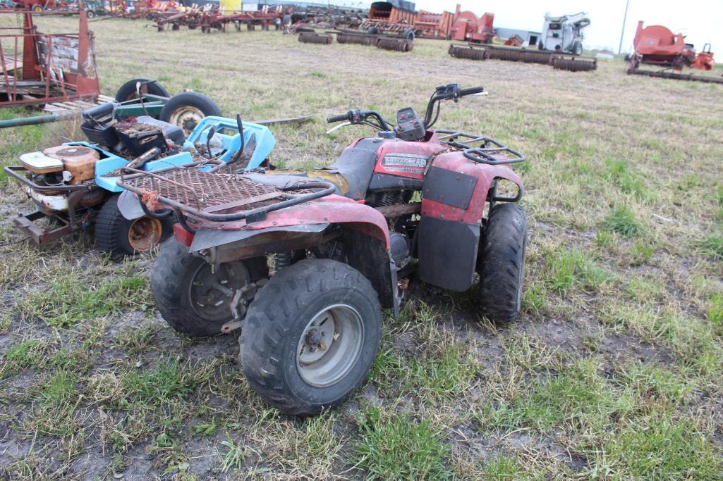 YAMAHA BIG BEAR 500 4 WHEELER, 4X4, FOR PARTS OR REPAIR, DIXON ZERO TURN MOWER FOR PARTS