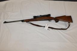 Winchester Model 70, .30 Gov't 06. Bolt Action With Leather Sling, Redfield 4x Scope