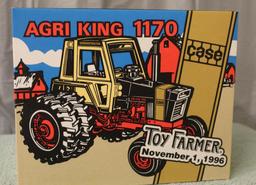 1/16 CASE AGRI KING 1170 DEMONSTRATOR, 1996 TOY FARMER, NEW IN BOX
