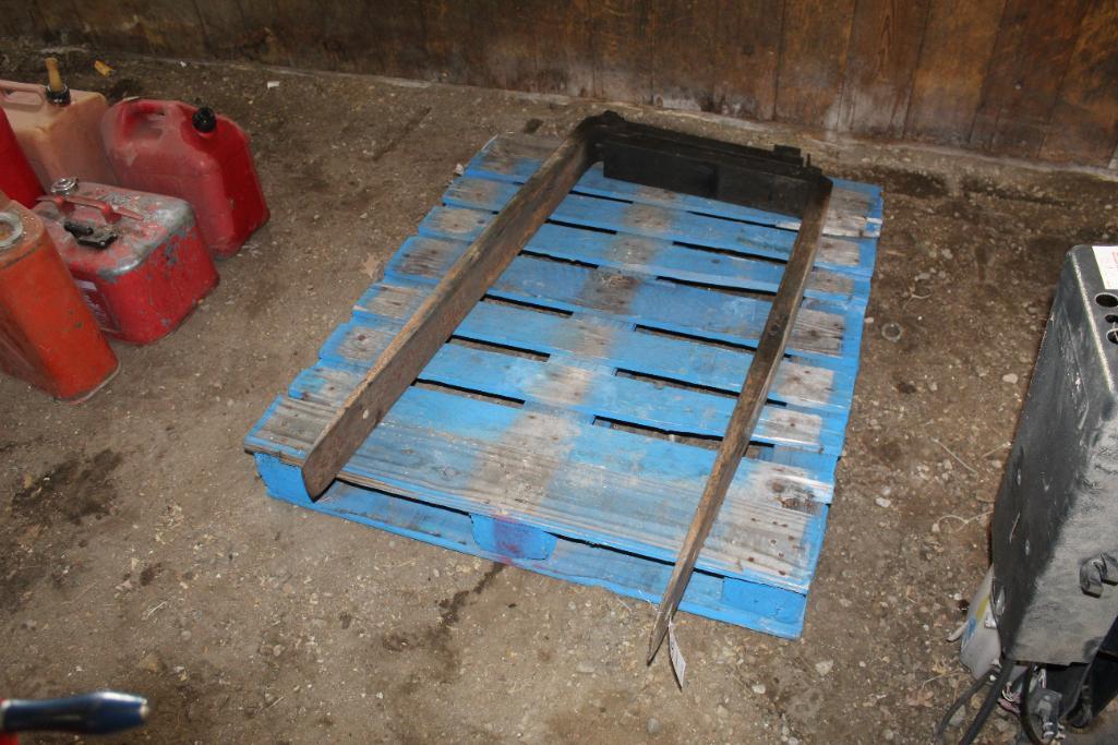 PAIR OF PALLET FORKS, 48", FORKS ONLY