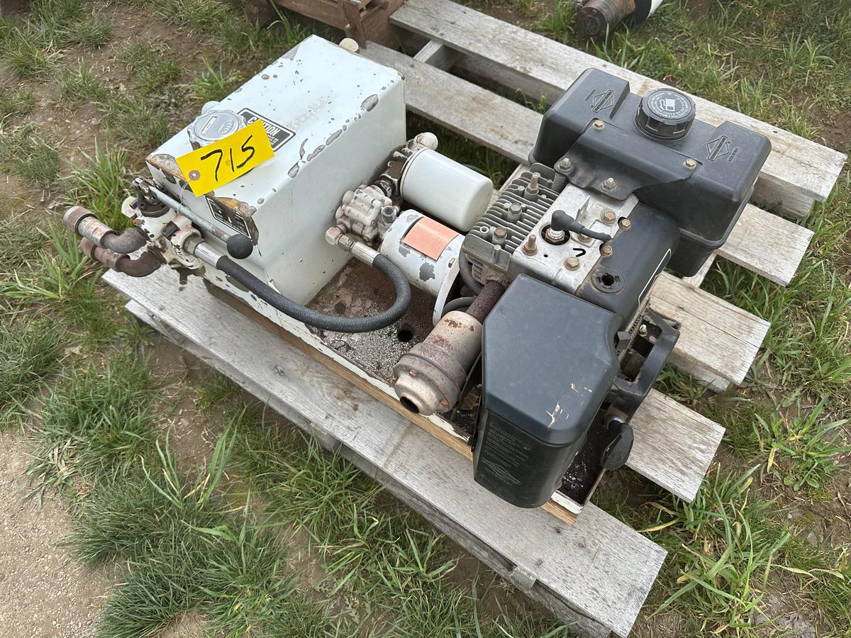 Self Contained Hydraulic System With Briggs & Stratton 8 Hp Engine