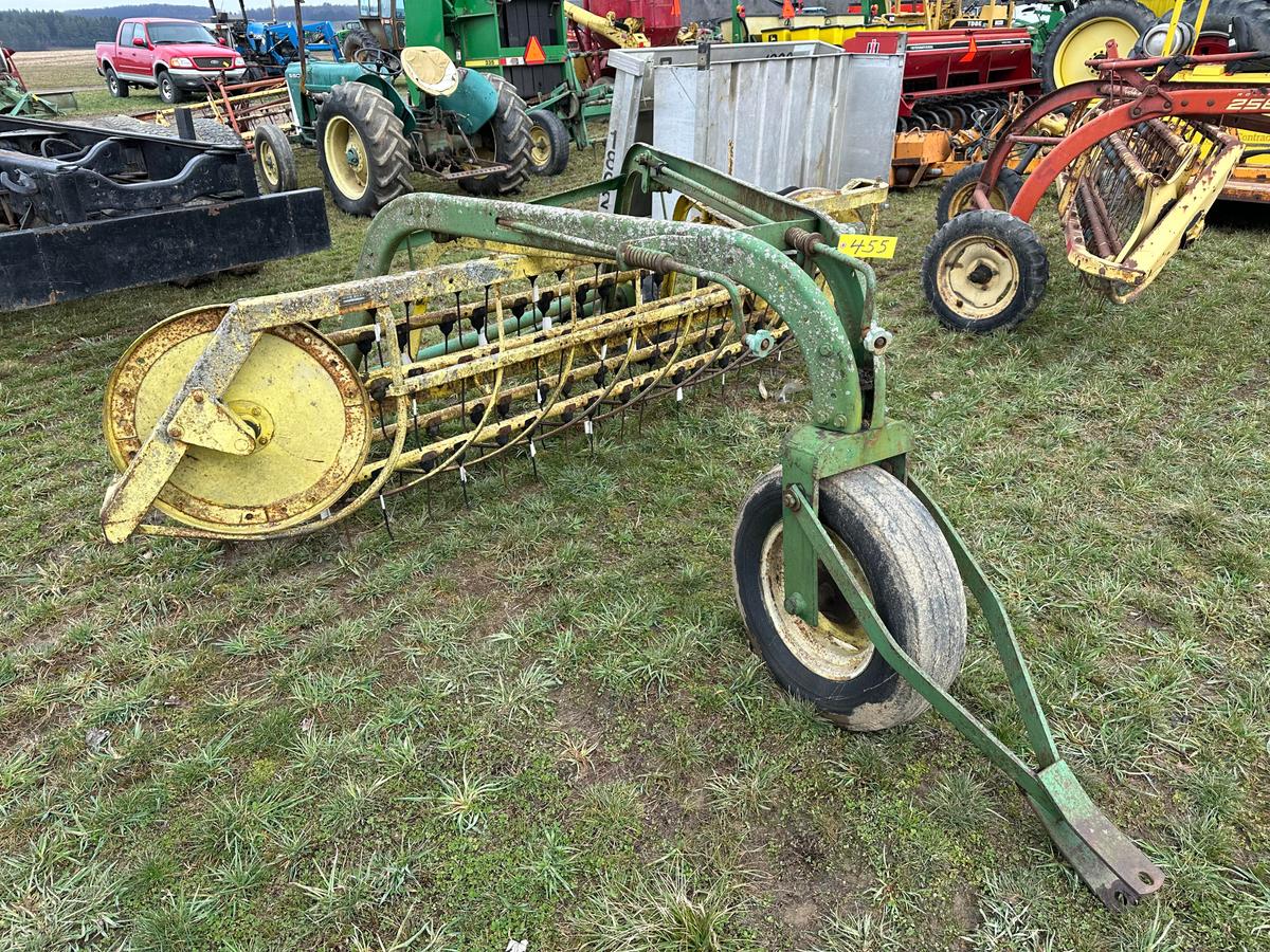 John Deere 660 Hay Rake With Front Dolly Wheel