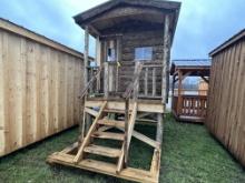 5’ X 6’ Hunting Shack With Deck & Stairs