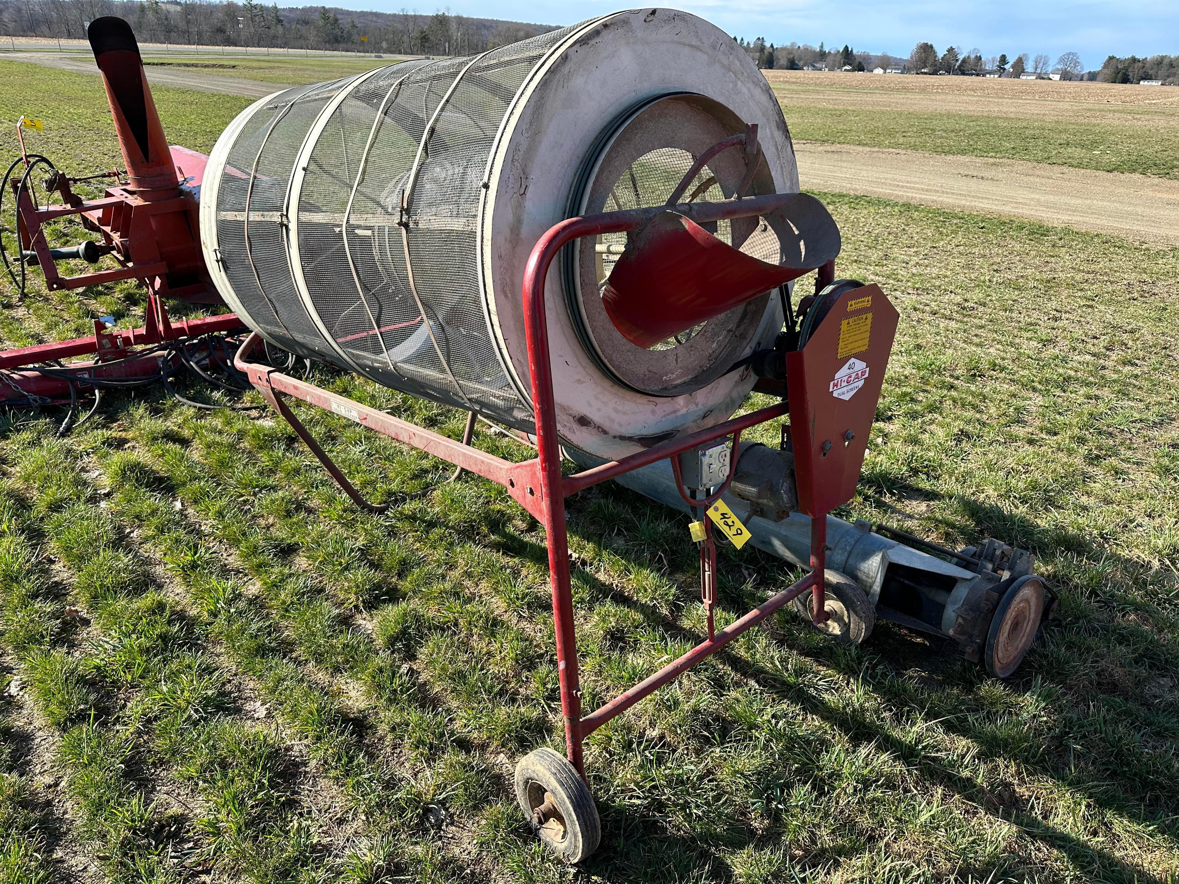 DMC Hi-Cap 40 Grain Cleaner With 7’ Loading Auger, 1 Phase