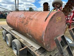 1000 Gallon Underground Fuel Tank (Does Not Include Trailer)