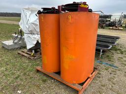 (2) 275 Gallon Oil Storage Tanks On Skid