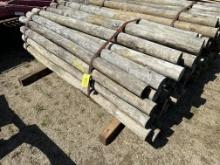 Approximately (60) 4”-5”  8’ Treated Posts