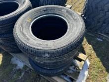 (4) New ST225/75R15 Load Range D Trailer Tires