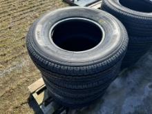 (4) New ST235/80R16 Load Range E 10 Ply Trailer Tires