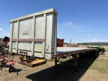 1999 Benson 96” X 48’ Aluminum Flatbed Trailer