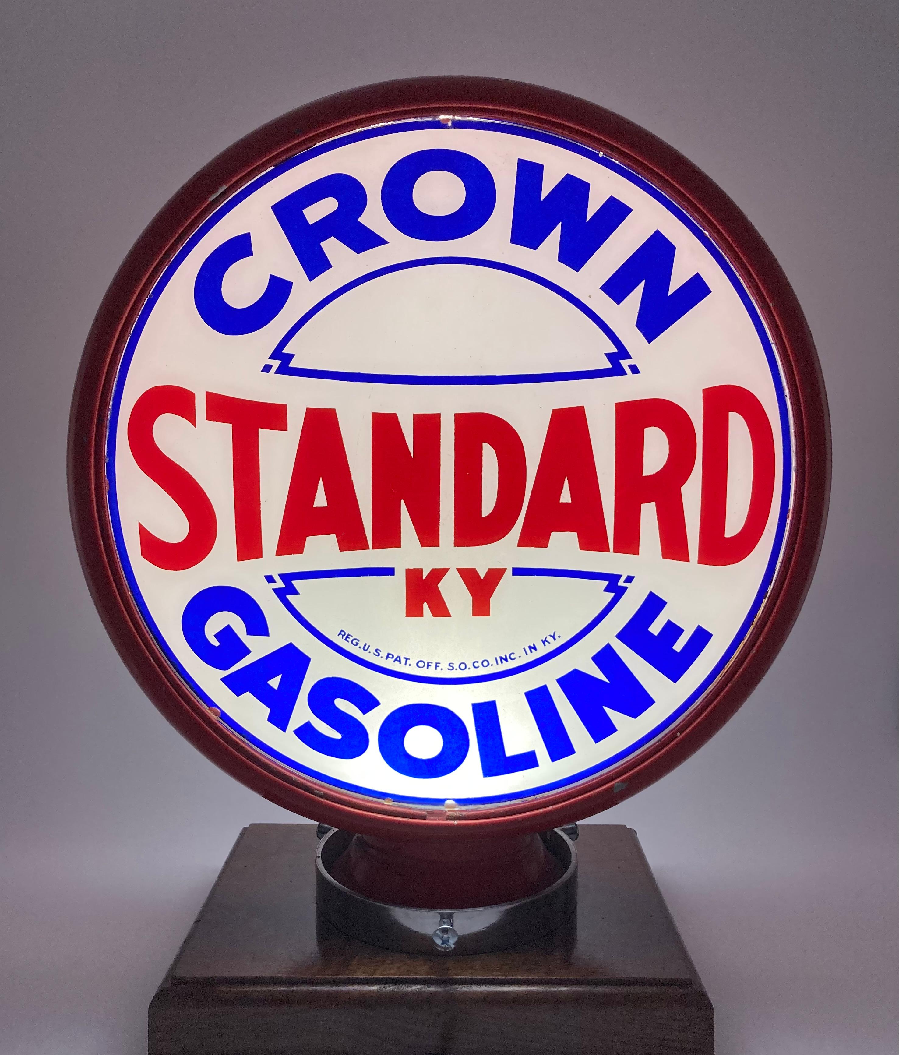 Standard KY Crown Gasoline Complete Globe Body 15" Lenses