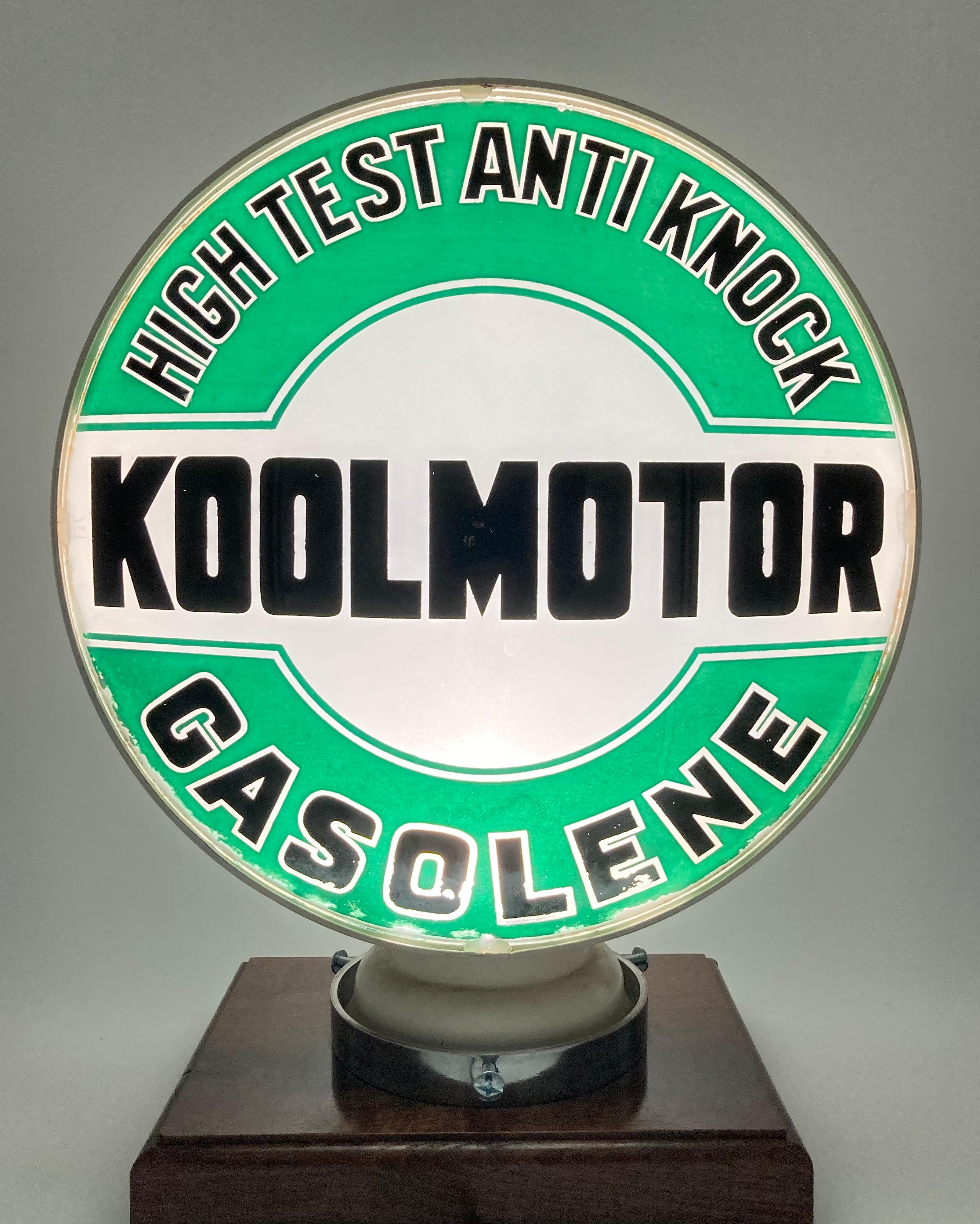 Koolmotor High Test Anti Knock Gasoline Complete Globe Body 15" Lenses