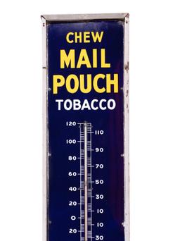 Mail Pouch Tobacco Treat Yourself to the Best Porcelain Thermometer in Original Frame TAC 9+